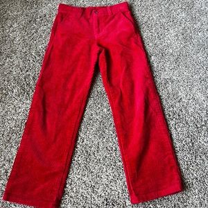 Janie and jack red corduroy pants size 7
